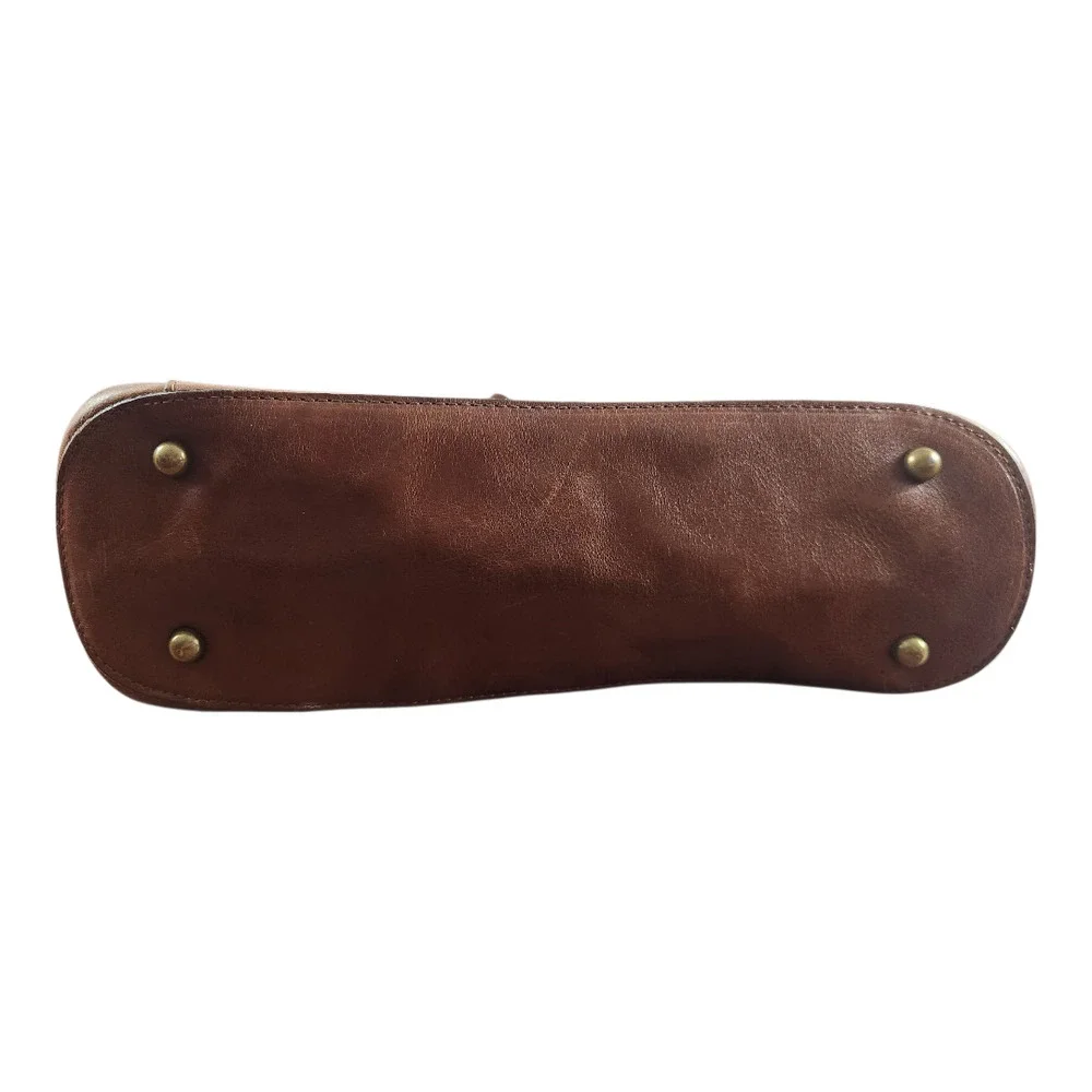 Patricia Nash Bolsena tote bag full grain leather purse‎ shoulder bag brown